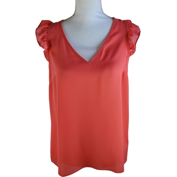J Crew Factory sleeveless chiffon top size 6 - Picture 1 of 7